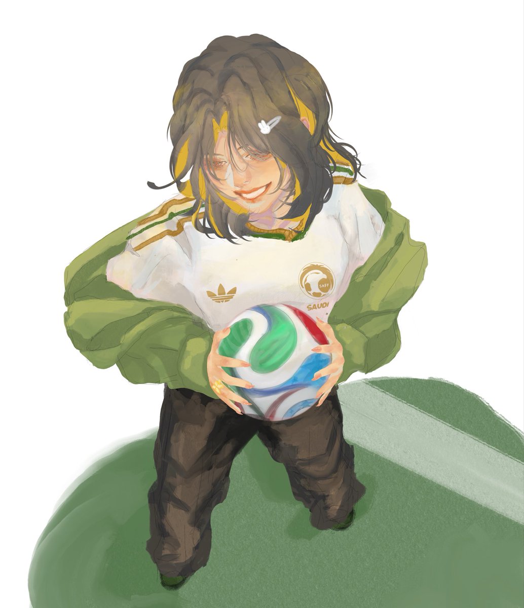 JinYuGuoYue's tweet photo. أن تصل متأخرًا خيرًا من ألا تصل رسمتني🇸🇦⚽️🐰

#FIFAWorldCup #قدام_بنفس_الروح https://t.co/ZAtZMKigGr