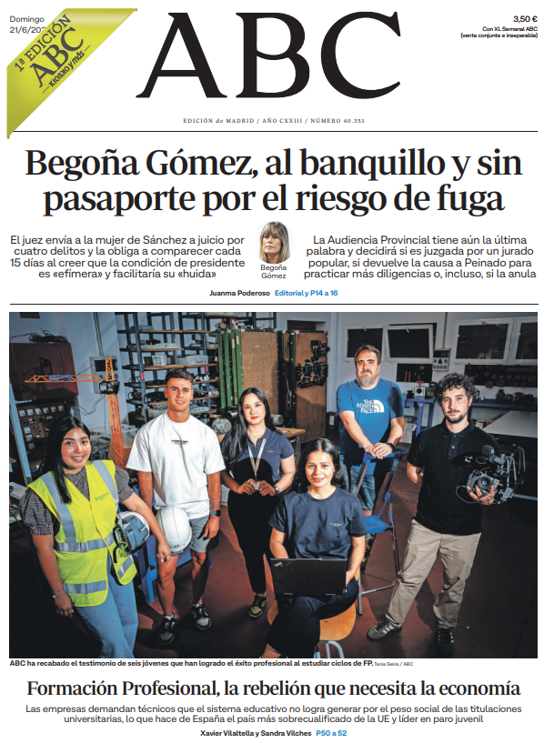 abc_es's tweet photo. La portada y la Dos de ABC. Pronto, en @abckioskoymas https://t.co/I58841ZkJG