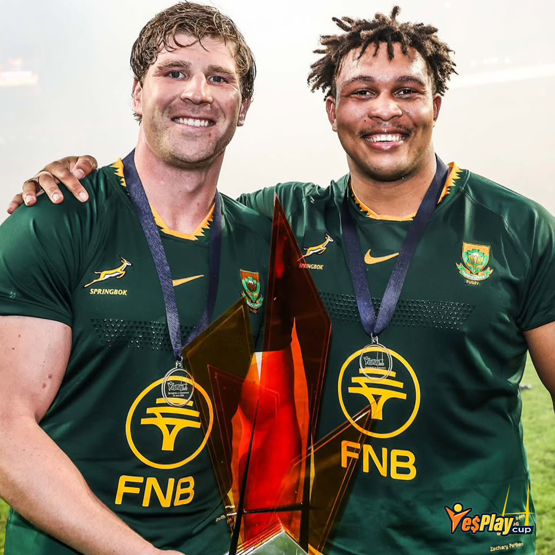 YesPlaySA's tweet photo. 🏉 What a day at the YesPlay Cup

🏆 A few snapshots from an unforgettable YesPlay Cup as the Springboks and Barbarians put on a show in Gqeberha 🏟

#YesPlayCup