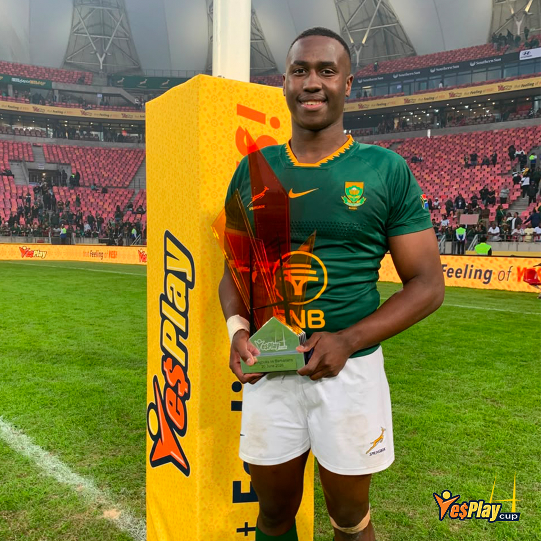 YesPlaySA's tweet photo. 🏉 What a day at the YesPlay Cup

🏆 A few snapshots from an unforgettable YesPlay Cup as the Springboks and Barbarians put on a show in Gqeberha 🏟

#YesPlayCup