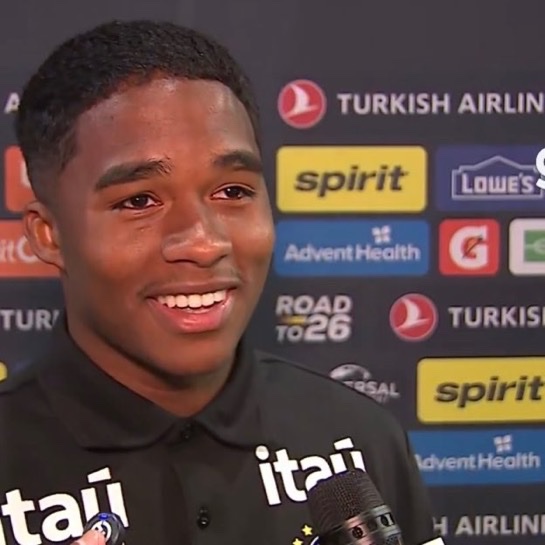 MadridXtra's tweet photo. 🚨🗣️ Endrick: “I’m very grateful to God that Ancelotti is here, because he’s a great coach.

He won’t do what’s best for Endrick, he won’t do what’s best for the fans, he’ll do what’s best for the team.” https://t.co/D0Kyjw6CO2