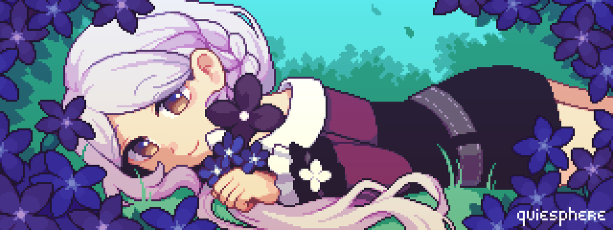 Spring gentian 🌼 #pixelart #ドット絵