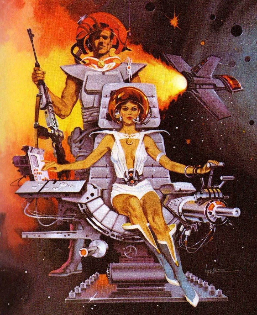 SciFiArchives's tweet photo. Paul Alexander cover art for "The Commodore at Sea" (1971) https://t.co/I4B2Eu0fwP