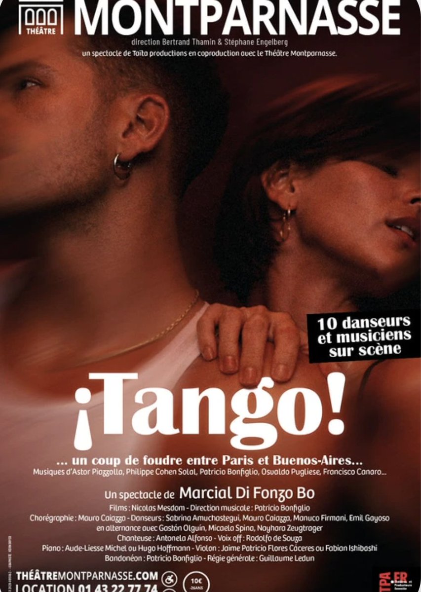 Plumedaliocha's tweet photo. Si vous cherchez un bon spectacle au théâtre dans une salle climatisée, je recommande Tango au @TMontparnasse Entre Buenos Aires et Paris, danse, poésie, chant...C'est nostalgique, incandescent, et furieusement beau. Un petit bijou. 
https://t.co/JcRU5B23uN https://t.co/BEedl0dPjf