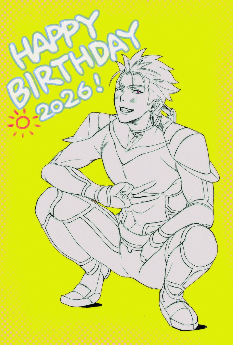 white_9660's tweet photo. おめでとう〜‼️🥳☀️🎊🎂❤️

 #クー・フーリン生誕祭
#クー・フーリン生誕祭2026 https://t.co/G6JXWdOQRY