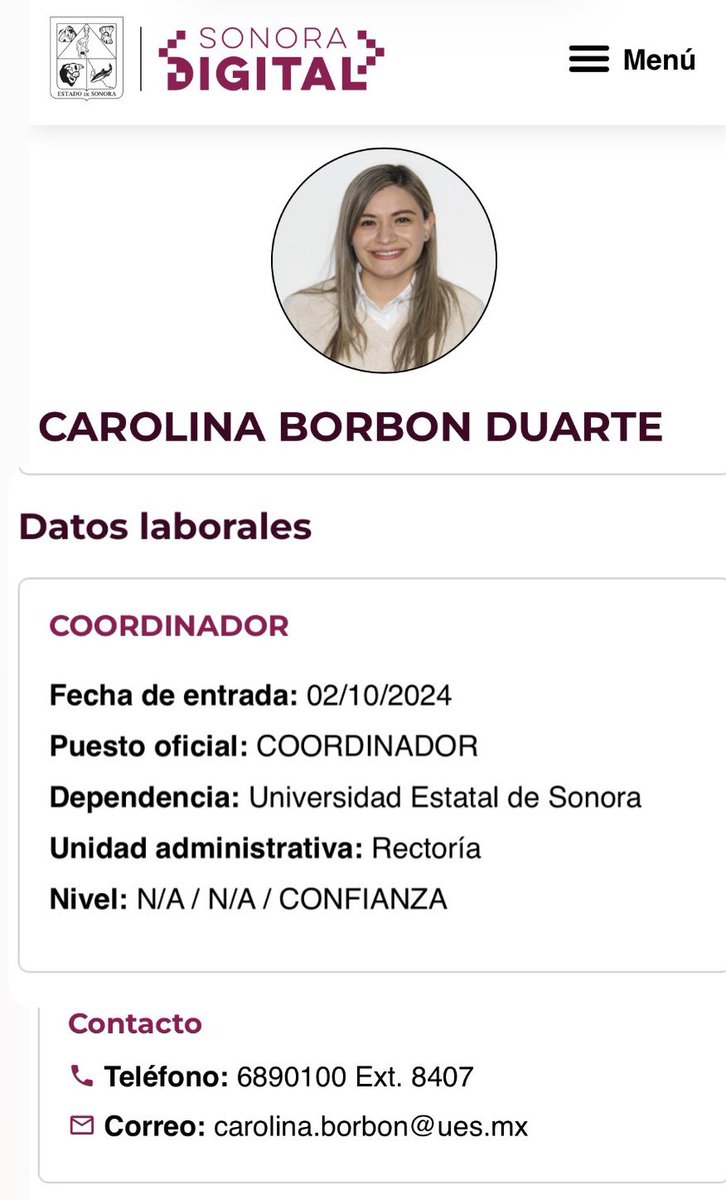 abelardozl's tweet photo. @rosaliliatorrs @LoreniaValles_ @JavierLamarque_ Carolina Borbón es la jefa de la oficina de la rectora de la UES Paty Patiño que feo se llevan @Chaposoto @rosaliliatorrs @Jorge_MoralesB https://t.co/rbGubn8oiy