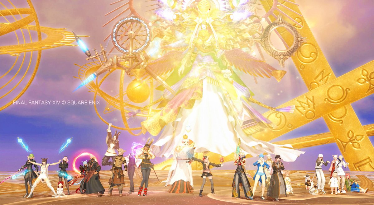 melmil_FFxiv's tweet photo. #FCFIX 土曜夜の恒例ｲﾍﾞﾝﾄ🌃
今週は下限･ｱｸｾ全外しでﾀﾚｲｱ！！

めちゃくちゃ死闘でした💥🤕ww

ﾎﾞｽも道中の敵も硬いこと硬いこと…😂w
さすがは暁月ｱﾗの集大成！

今回のﾀﾚｲｱで一応、一段落したのかな？

皆さん、新生から暁月まで
お付き合いありがとうございました🫂✨ https://t.co/hBrVrjDusc