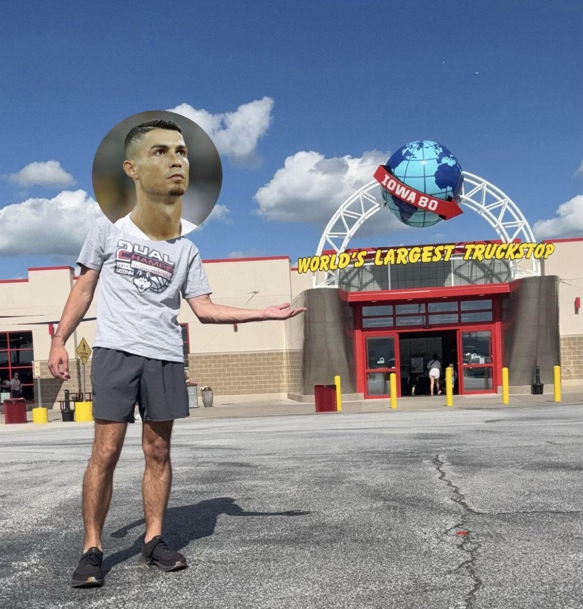 GfedGoCrazy's tweet photo. First stop on our US road trip at the world’s largest truck stop! These highways in America are crazy. 

Can’t wait to see what’s next on I-80! https://t.co/s2TDc0pbtI
