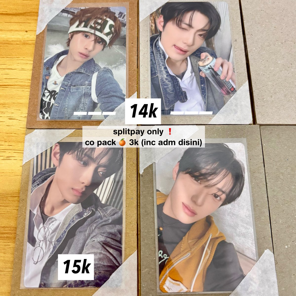 iGETdohoon's tweet photo. WTS aab sanghyeon kyungmin

harga splitpay only (co pack 3k inc adm)
bisa full co, buat pricenya dm aja

📦 lampung 
— cek condi bisa dm atau mau tanya tanya bisa dm aja yaaa 🤩 https://t.co/8zv8lCfLeD