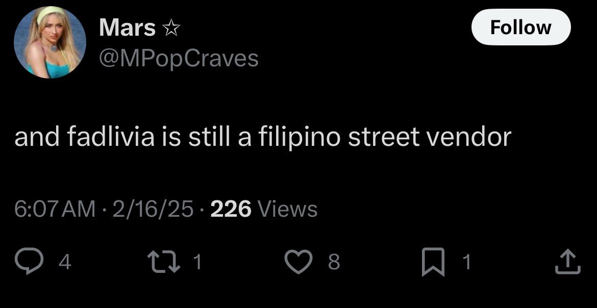 rzorbladeromnce's tweet photo. so how do you explain the racism against her? dumbass ALL of her dad’s family is filipino. for her first movie ever as a child they sprayed her white and put on blue contacts on her. 
you’re so ignorant it’s pathetic https://t.co/K4ayYVxdE6