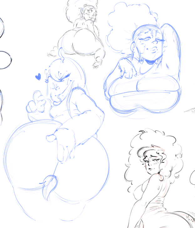 QwumpusArt's tweet photo. Did a drawpile to get myself back into the swing of drawing again, we got frogs and ocs of friends who were on the discord

The hotdog eating lady belongs to @TyDiReef_D , the baddie doing yoga is @MamaPacking and the big yokai lady are from @Splinterhead452 @Leshawkcomics https://t.co/hWqO0VTckY
