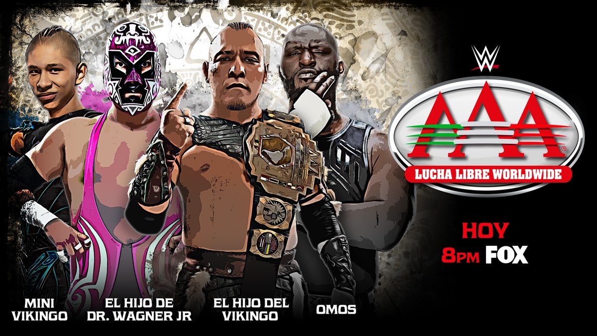 luchalibreaaa's tweet photo. Hijo de Dr. Wagner y Mini Vikingo vs. Hijo del Vikingo y Omos 👁️

HOY #AAAenFOX EN VIVO : 8PM por Fox y Fox One https://t.co/jdXEvhfune