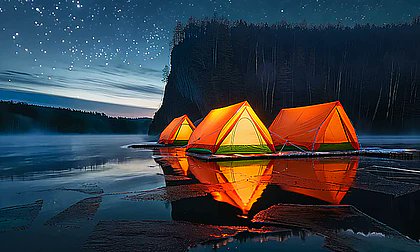 g1wNYqg2gQecak5's tweet photo. Spent the night under starry skies by the lake—no alarms, just crickets and cozy campfire vibes. Best reset ever! https://t.co/bwPtDNHszj