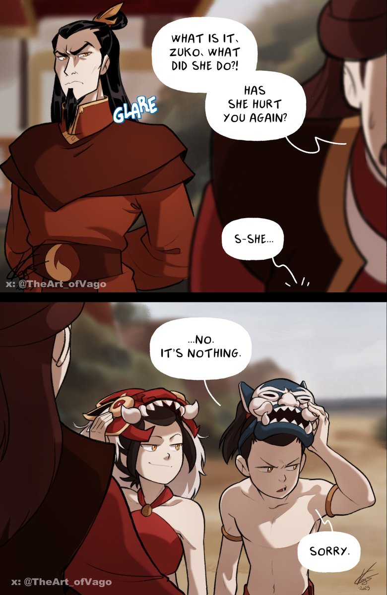 TheArt_ofVago's tweet photo. 🔥PART 3🔥
Zuko must be protected!💕
The royal family is really complicated...but Ozai is the only one to blame😓
#atla #zuko #azula #firenation #avatar #avatarcomics #firesiblings #firelord #avatarthelastairbender #firebenders #vago https://t.co/qE2tzFb1GJ