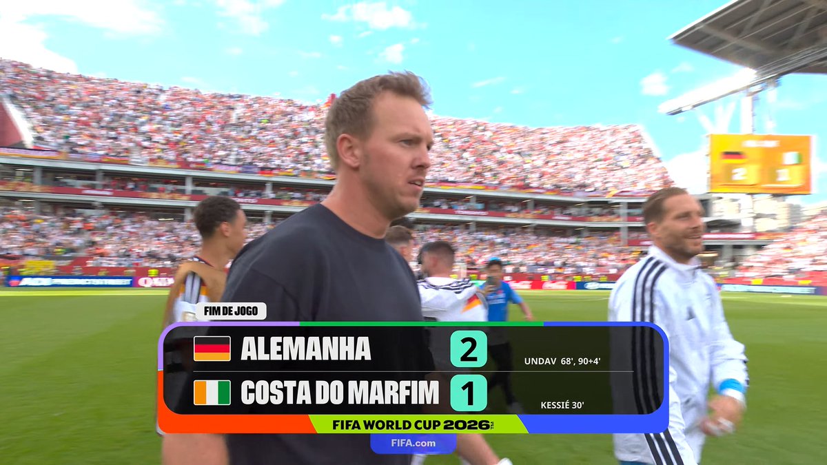 futebol's tweet photo. 🚨FIM DE JOGO!

🇩🇪2 x 1🇨🇮 https://t.co/fKfAEa810y