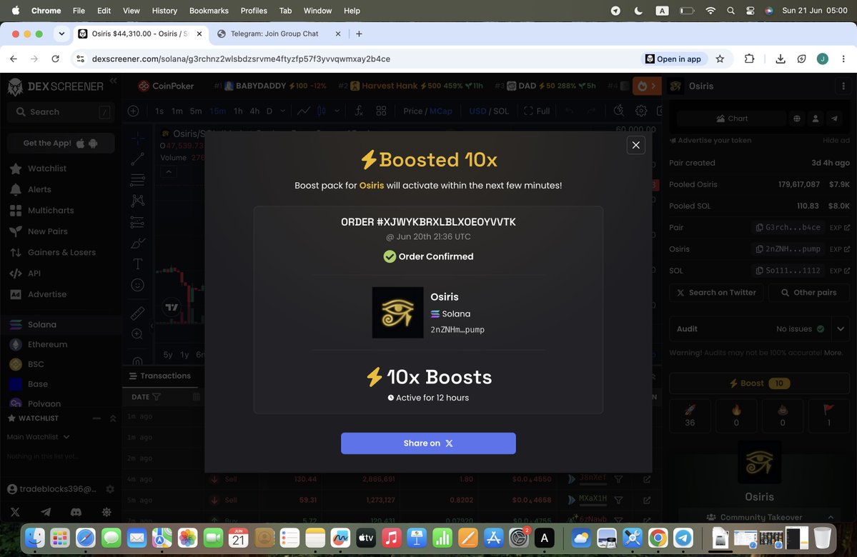 blocks_trade's tweet photo. First 10X Boost Done 
First of Many!

Lets Go! https://t.co/bJehkajYcK