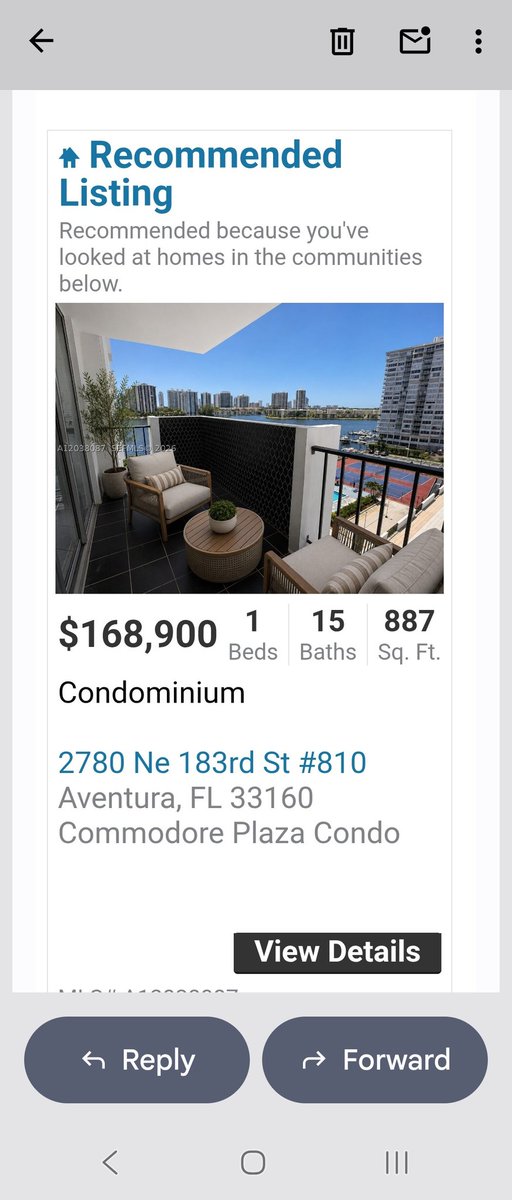 RixRixx's tweet photo. Hey @SimonTSN690 
Interested in a condo in Aventura with 15 baths?? LOL. https://t.co/cwfK7P9Ky2
