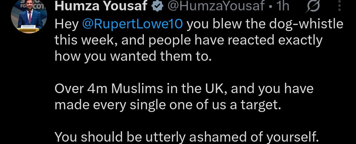 punishablepress's tweet photo. It's absolutely insane watching people tweet that Rupert Lowe is the problem.

Why? Because he spoke about the horrors children went through.

Do we go on pretending it never happened?

Anyone tweeting this has no place in our society, they must be sent back. https://t.co/VkmEhvhjo7
