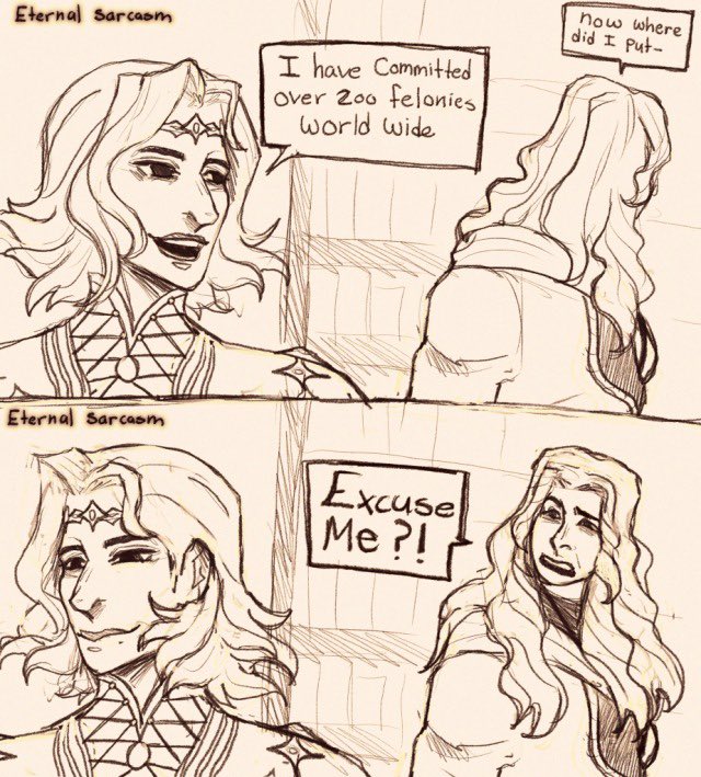 Eternallsarcasm's tweet photo. Heres some more old #afkjourney art featuring more  #CyrMer https://t.co/gX99rTGRAI