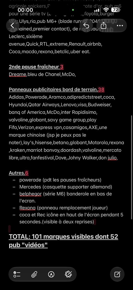 TymasLecoco's tweet photo. @terracid Tient @terracid TOTAL: 101 marques visibles dont 52 pub "vidéos" https://t.co/x0neayAWVf