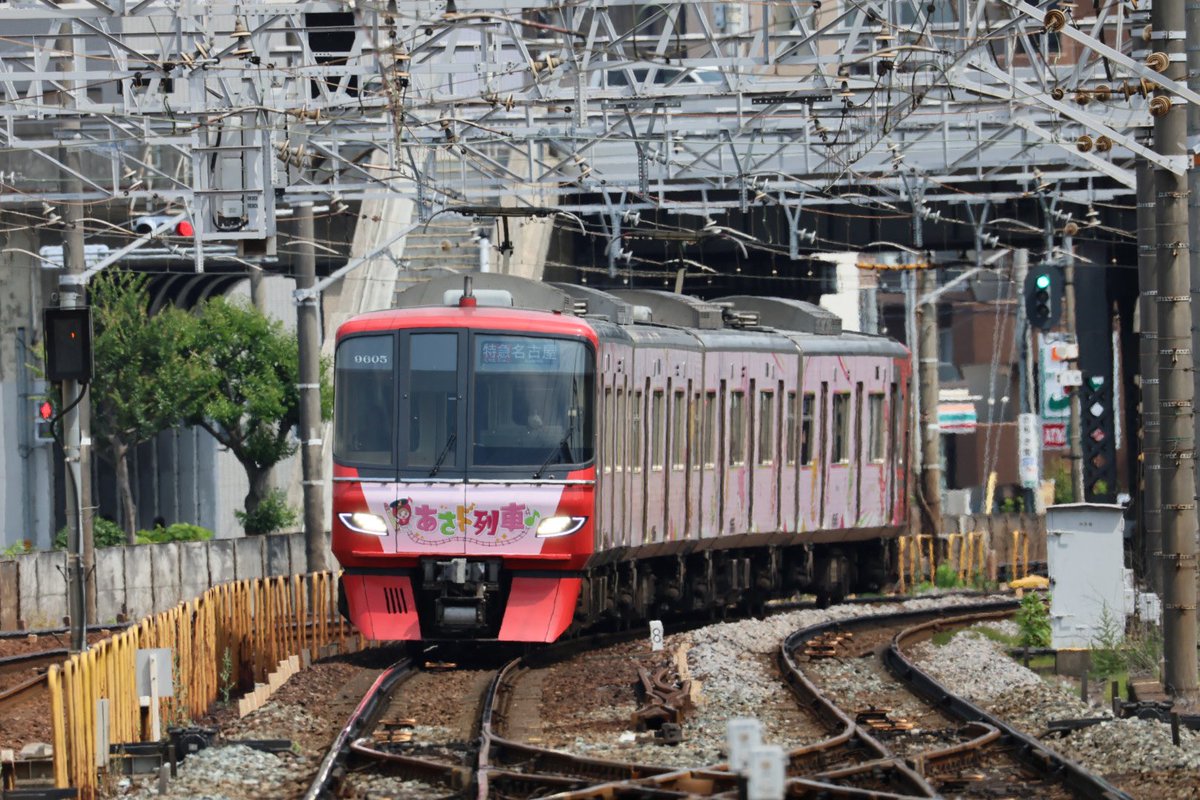 ARCwSw's tweet photo. 6月19日に9505「あさド列車」が全車一般車特急運用で入っていたので撮影してきました。あさド列車の特急運用は結構レアなのではないでしょうか？
#あさド列車 https://t.co/cKtKvU6xaL