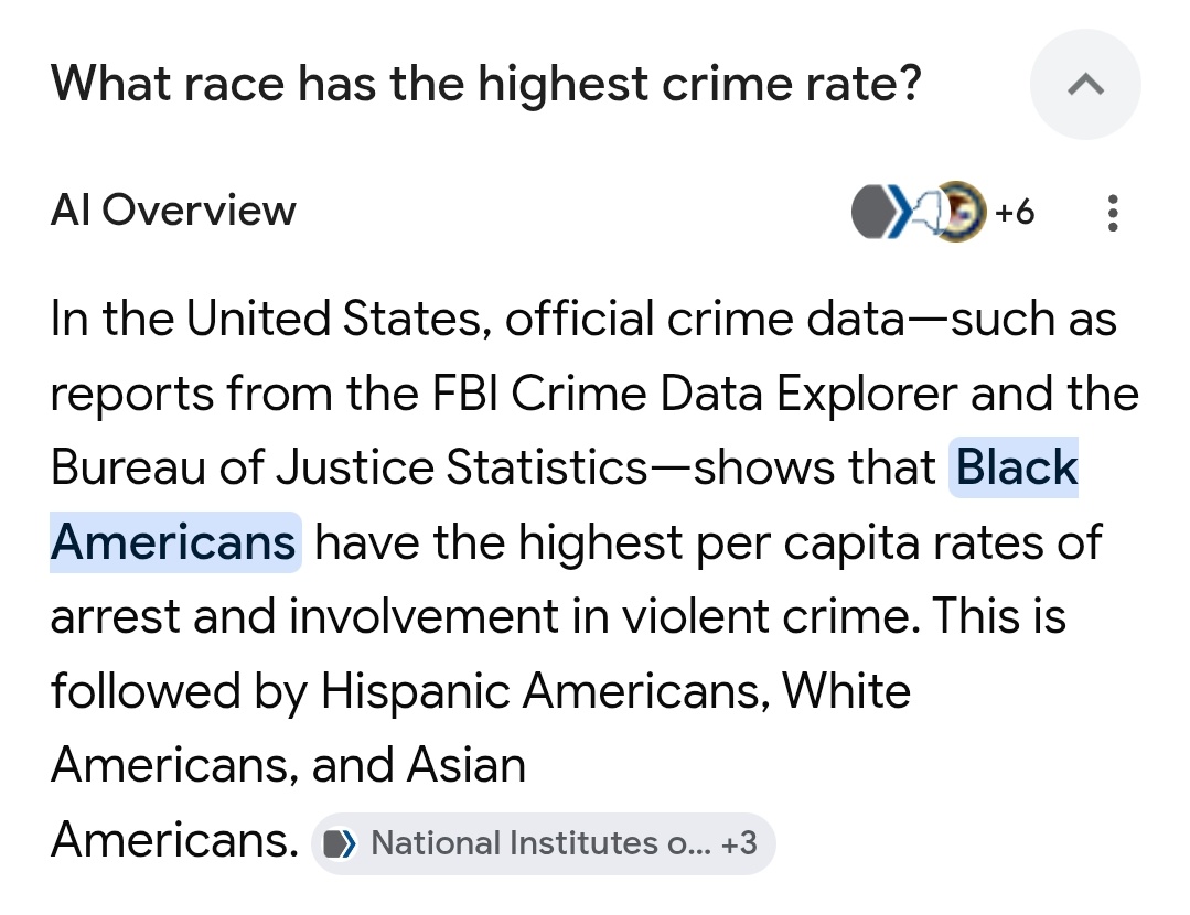 DerfMan2007's tweet photo. @theanarice And lead America with the most crimes https://t.co/xmBLOqoFRj