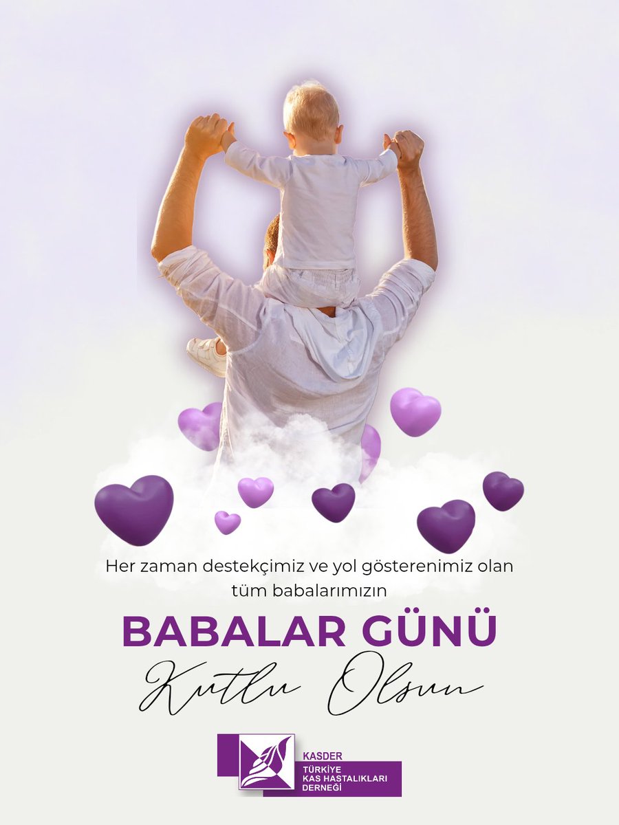 KasDernek's tweet photo. 💜 Babalar Günü Kutlu Olsun✨
🙏🏻 Kas hastalıklarıyla yaşayan bireylerin yaşam yolculuğunda destekleriyle fark yaratan, mücadeleye güç katan ve her koşulda yanlarında olan tüm babalara teşekkür ediyoruz.
İyi ki varsınız! 💜

#BabalarGünü #BabalarGünüKutluOlsun #KASDER https://t.co/By5JxC9CgO