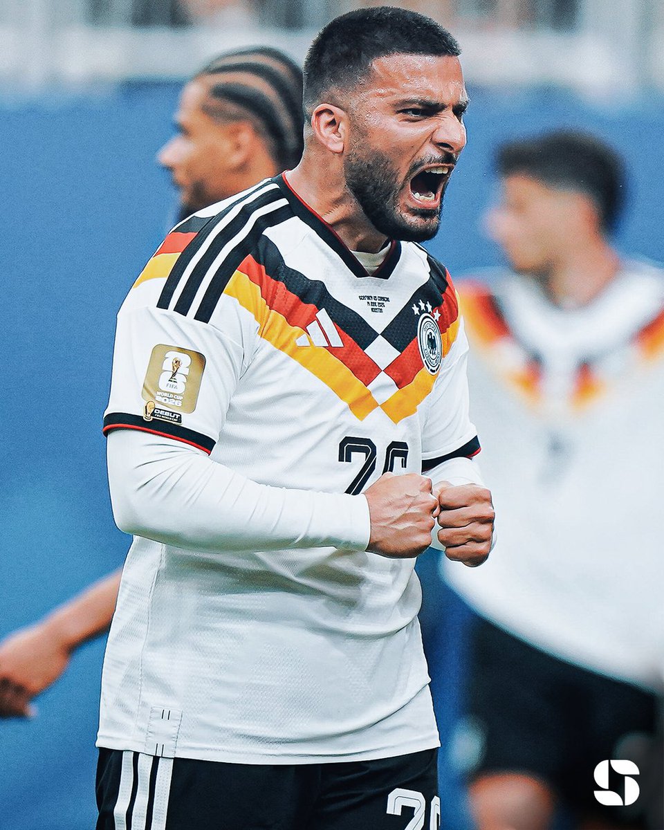 RojavaNetwork's tweet photo. The Kurdish lion Deniz Undav scores 2 goals for Germany tonight 🔥

So far Deniz Undav is the first player to score multiple goals and provide multiple assists at the 2026 World Cup

-3 goals
-2 assists https://t.co/pyTd6Y995P