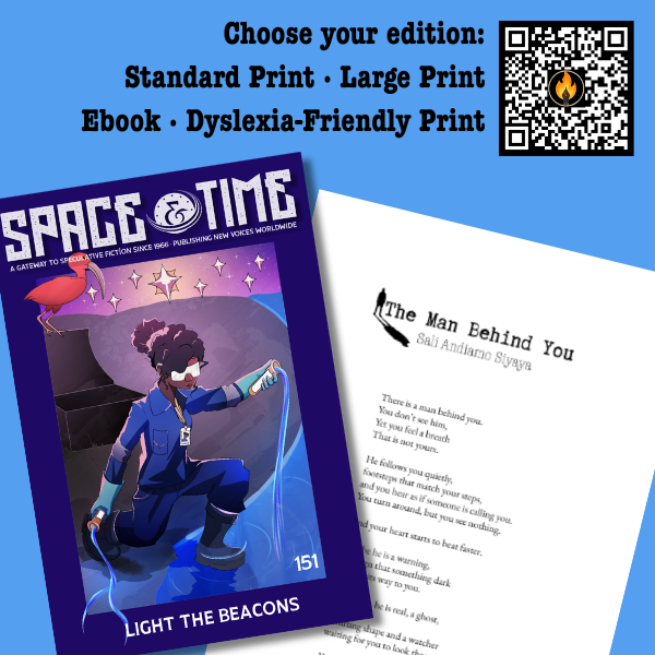 spaceandtimemag's tweet photo. Space &amp; Time 151 Spotlight: The Man Behind You · Sali Andiamo Siyaya https://t.co/rmU8EZFr5E