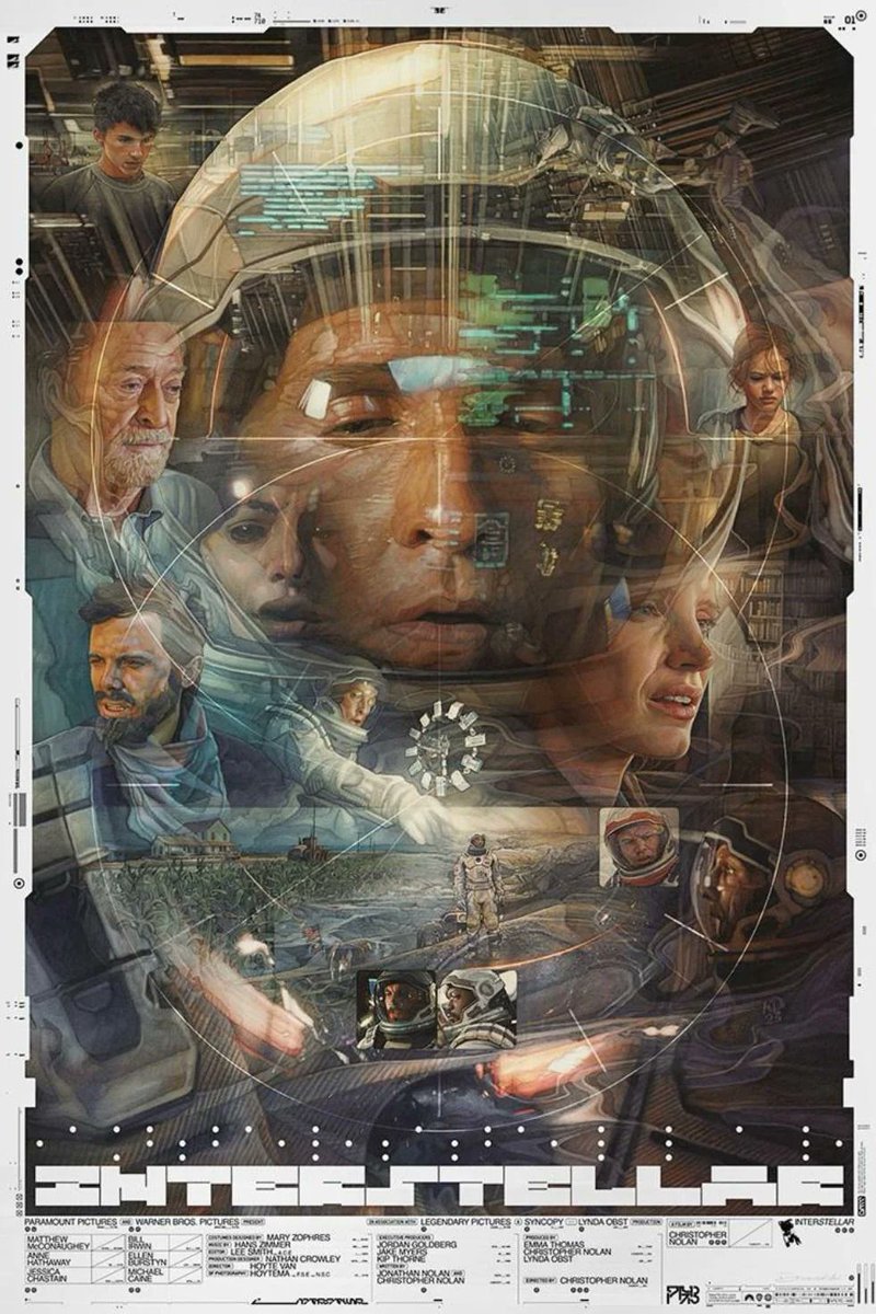 SciFiArchives's tweet photo. Interstellar poster by krzysztof domaradzki https://t.co/u4GezEXIJw