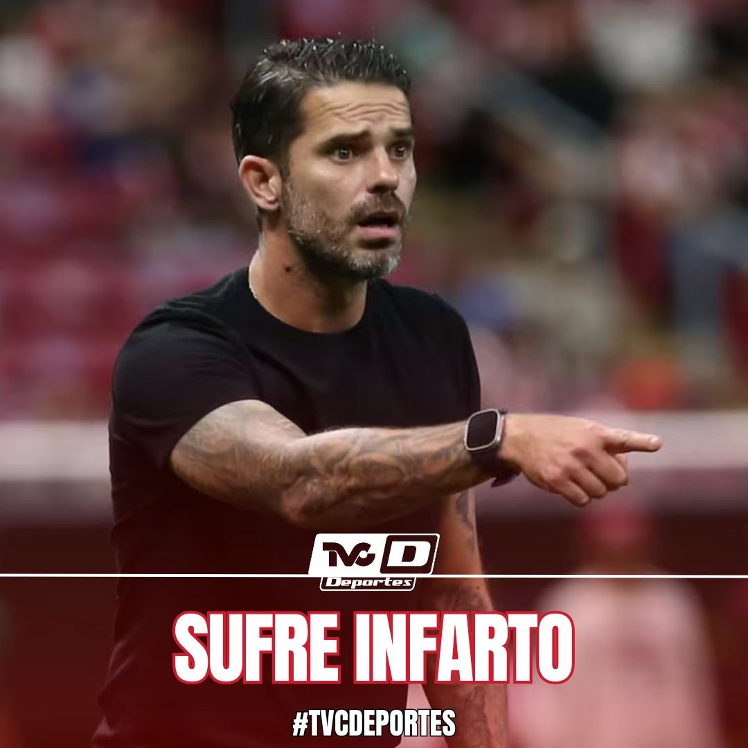 TVCDeportes's tweet photo. ¡Tremendo susto!
Fernando Gago, ex técnico de Chivas, sufrió infarto al miocardio.
El ahora entrenador de la U de Chile se encuentra estable, tras ser intervenido con éxito.
#gago #Futbol #chivas #TVCDeportes https://t.co/Mzom64hgqG