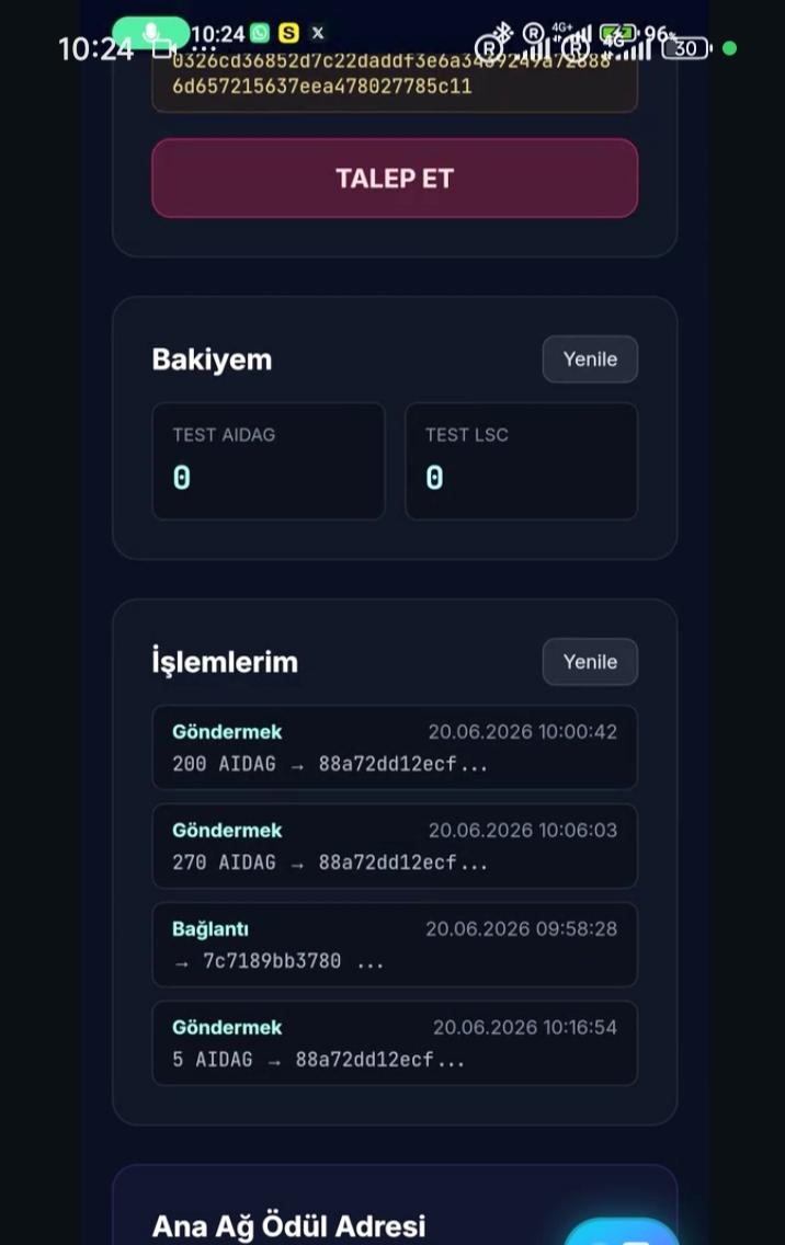 aidagDAO's tweet photo. AIDAG Chain — a DAG blockchain written from scratch in Rust.
One rule: no fake data. Everything on-chain comes from a real, signed transaction, and every state is independently verifiable.
Working today: transfers, document verification, institutional identity.
Code → https://t.co/RVkeDworlr
X 2/2:
Where it actually stands:
✅ Live: transfers, document/record verification, institutional identity
🔨 In progress: AVM smart-contract layer (bridges 1–3 in place, bridge 4 in final stage), multi-node network, independent audit
🎯 Next: general-purpose programmability + public mainnet — after audit
Prove first, promise later.
https://t.co/RVkeDworlr
