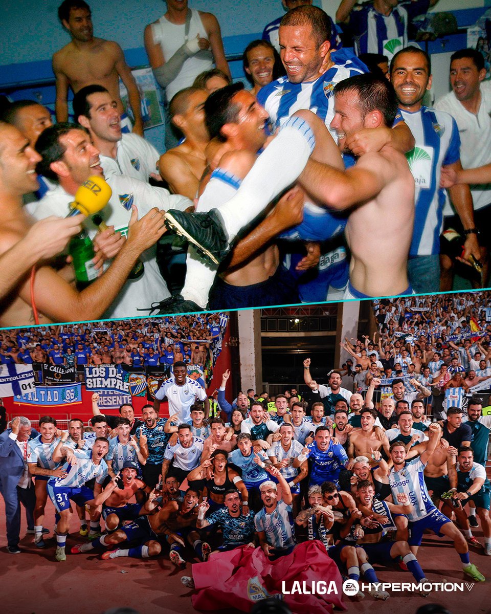 LaLiga2's tweet photo. De una generación a otra. 💙

✨ La historia continúa, @MalagaCF. 

#DESENLACELALIGA https://t.co/RVvq1iw2vV