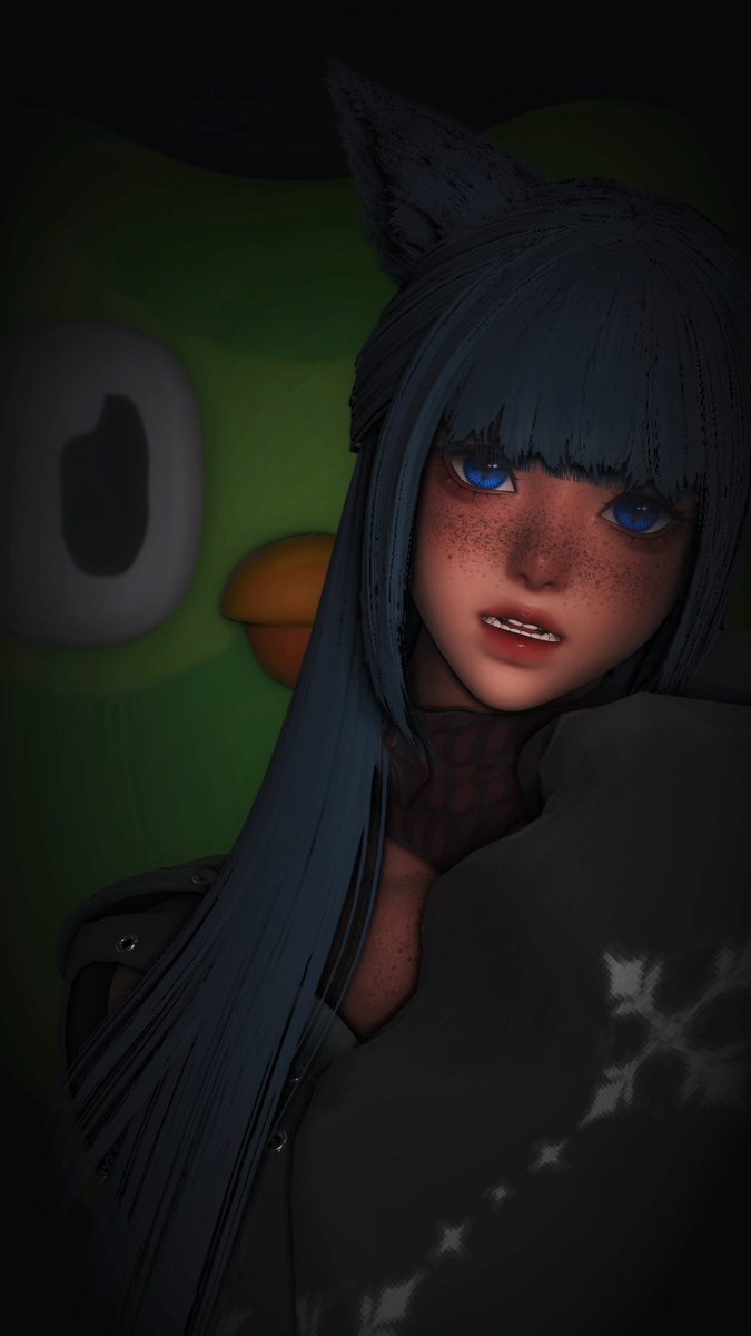 Comfy_xiv's tweet photo. He's behind me isn't he? https://t.co/nTehwAfZAL