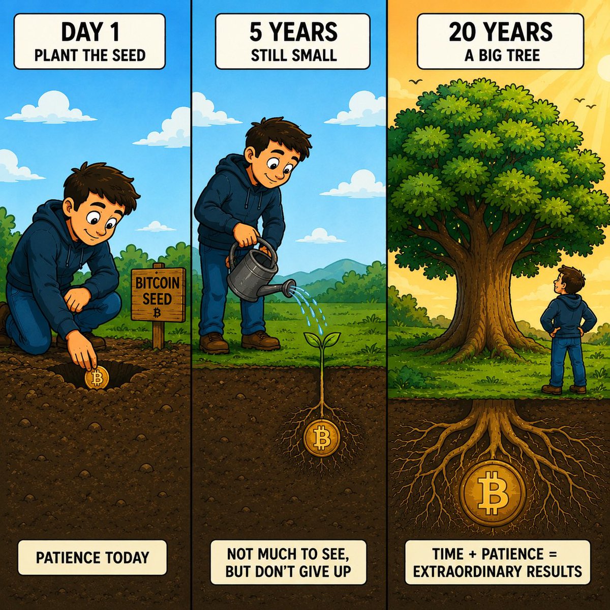 Nurse_HODL's tweet photo. Plant the seed.
Water it with knowledge.
Let time do what it does best. https://t.co/gzLmXAUgZv