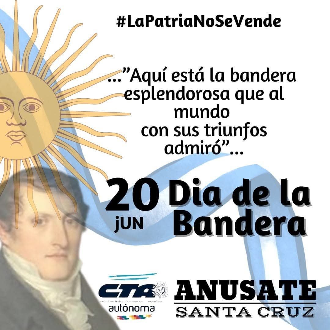 ANUSATEsc's tweet photo. 🇦🇷 El 20 de junio de 1820 pasaba a la inmortalidad Manuel Belgrano, creador de nuestra bandera nacional, defensor de la soberanía, y sobre todo, argentino.

Viva la Patria y nuestra bandera !!

Honor y Gloria al Prócer y Patriota Manuel Belgrano! https://t.co/AunkVwTQzU