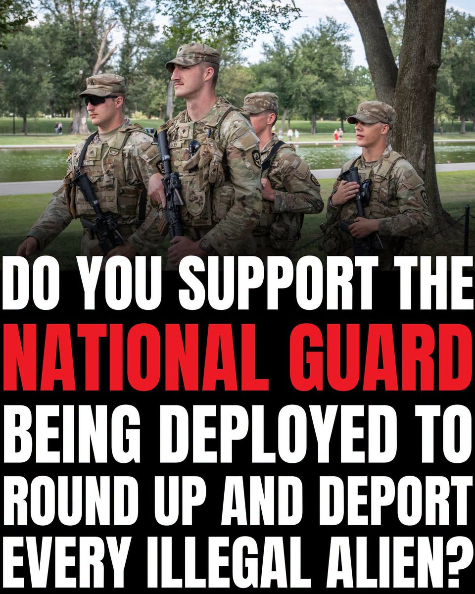 sarahtexe's tweet photo. DO YOU SUPPORT THE NATIONAL GUARD https://t.co/ruHVXtbzW2