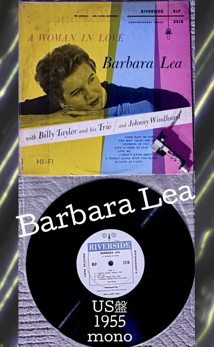 🙇‍♂️ 本日の朝一は Barbara Lea『A Woman In Love』US盤1955年mono