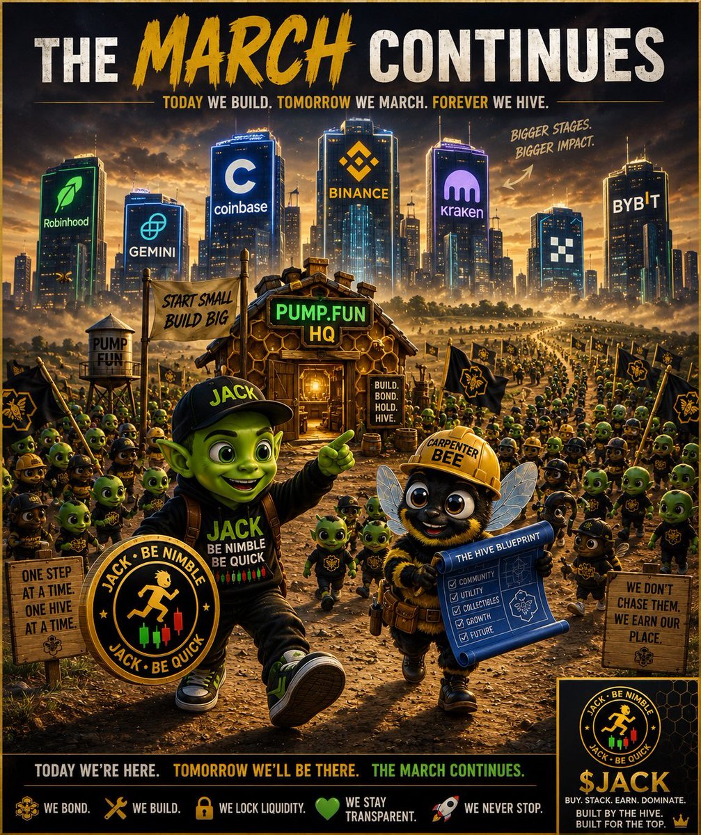 alice36579's tweet photo. Most people chase green candles.
Smart people find strong communities before the candles arrive.
$JACK isn't just a ticker.
It's a growing army of believers building every single day.
The question isn't "Is $JACK pumping today?"
The question is:
"Will you still have a position when it does?"up
👑🐝 #JACKBENIMBLE #JACKBEQUICK @VaAlien4lovers