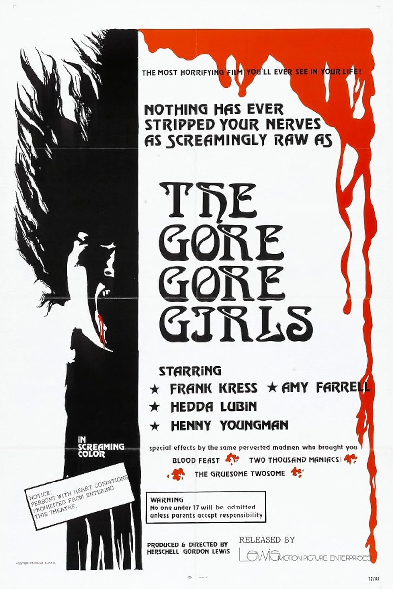 screamenstein's tweet photo. Now Watching: The Gore Gore Girls(1972) #horrorcommunity #horrorfam #mutantfam #horrortwt https://t.co/6aIZLMcSSw