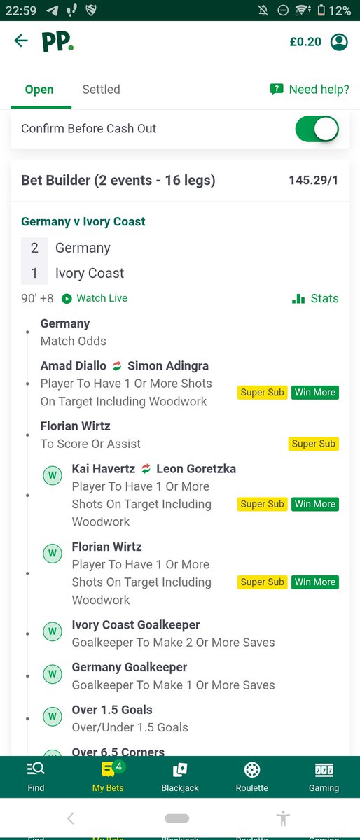 AvaHarrisonNeww's tweet photo. I have had enough of watching wirtz play football man, this guy's so fucking arse it's unreal. And why adingra didn't hit it first time but he took a touch is beyond me, been absolutely robbed of 146 quid FFS 😭💔💔. Now I'm left with 20 pence to my name.. fuck sakes https://t.co/WxT1gKQh0j