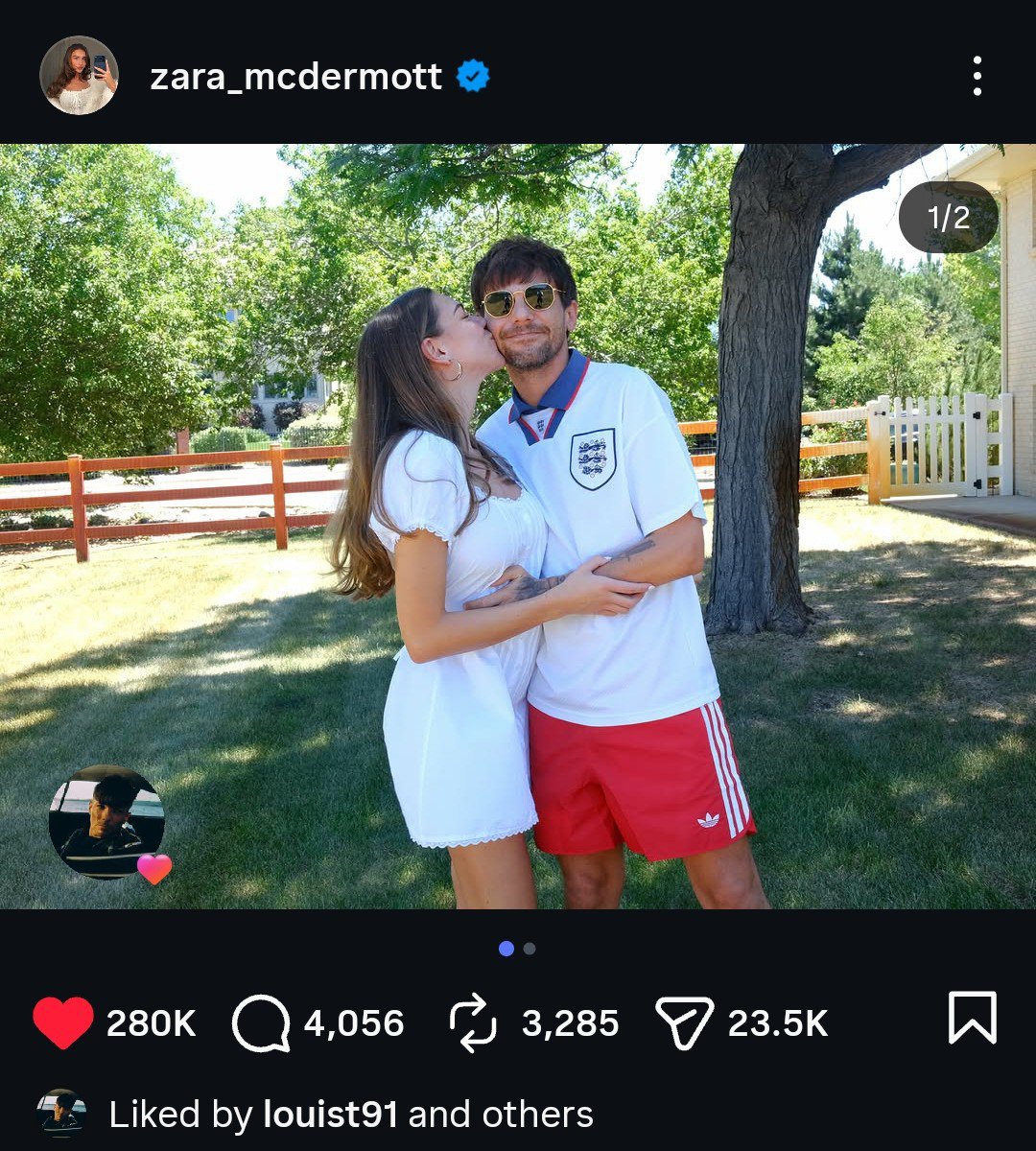 LouisWT91World's tweet photo. 📱| Louis Tomlinson liked Zara McDermott’s IG post 🥰 https://t.co/4TEkVZO3yC