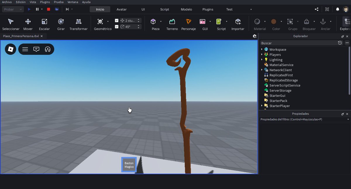 soy_FrAnc02's tweet photo. ¡Wip De Roblox Studio!
Haciendo Videjuegos Para los siguientes personas
@KynuDraws= baston magico y espiritu conejo
@DiaryGabri = Espada Demoniaca 
@EdgarMisif6767= Arco magico con flechas ilimitadas

#b3d #robloxstudio #devgame #lowpoly https://t.co/eX5GbCQP3k