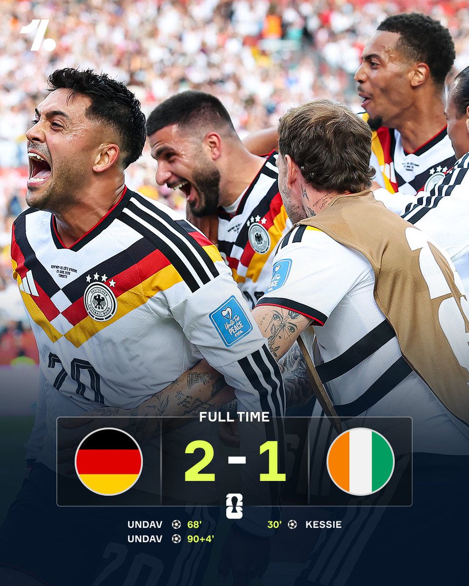 ppopularityy's tweet photo. YOU ARE WATCHING THE DENIZ UNDAV SHOW! 📺 

Germany leave it late to come from behind to beat Ivory Coast and secure their place in the Round of 32 🔒📈🇩🇪 https://t.co/xxAVb16xmk