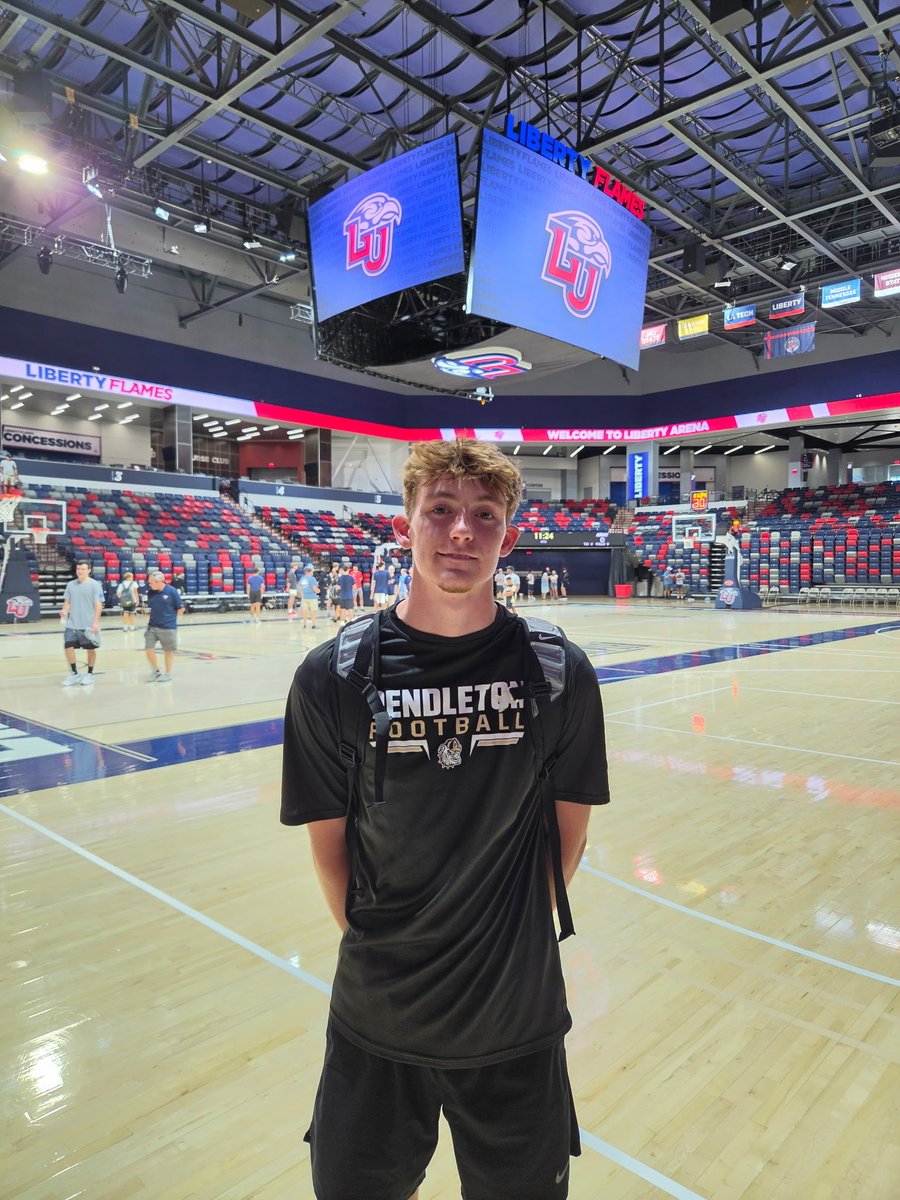 jackson_allmon's tweet photo. I’m grateful for the opportunity to attend Liberty University’s Elite Camp today. Thank you to Coach McKay and the Liberty staff for hosting a great event. @LibertyMBB https://t.co/cS1Cy266Zr
