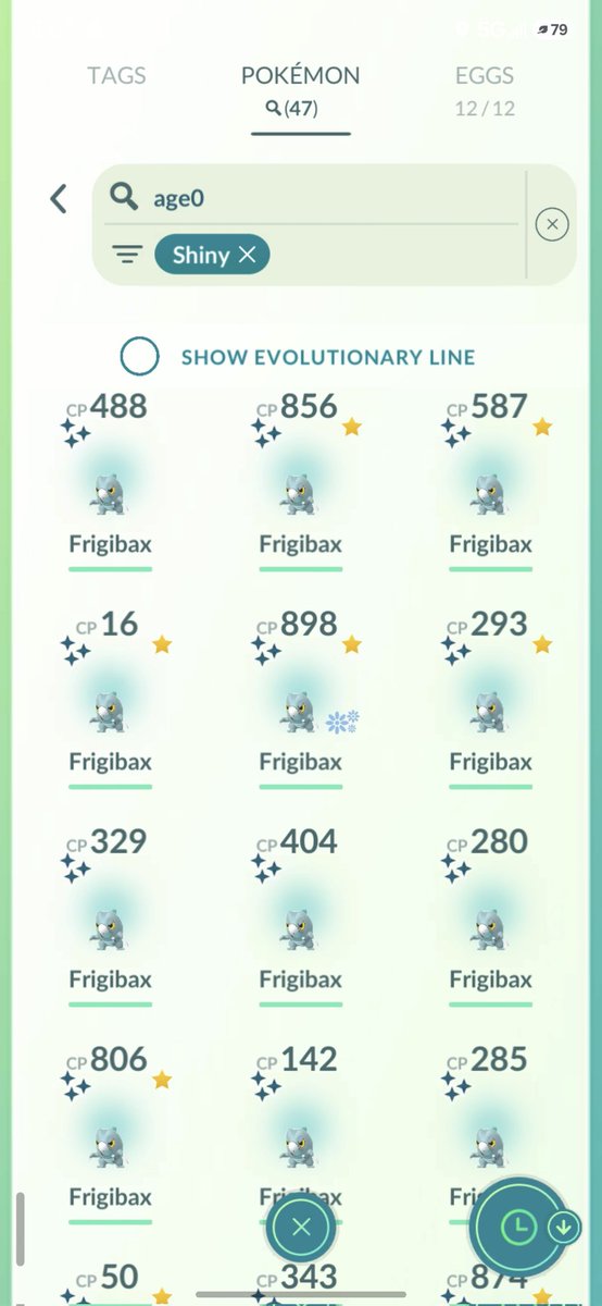 ianzanehyper's tweet photo. Frigibax com day
My pb of 47 shinies https://t.co/q6gaCTdz4A
