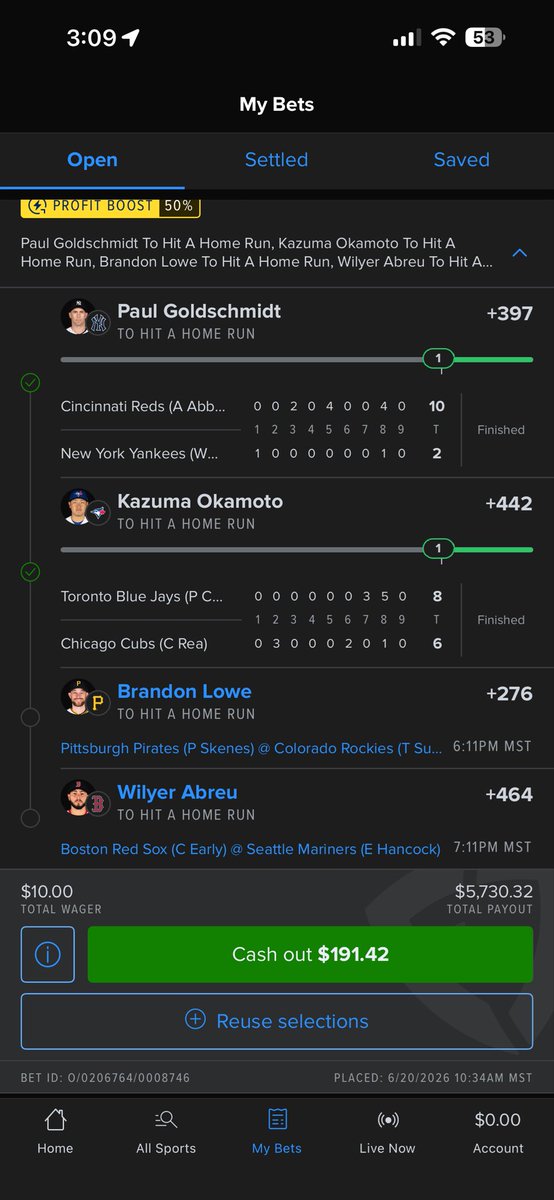 Mart_kevin08's tweet photo. #Kraftedwithkasper cash out or ride? 🙏🏻@KasperMLB https://t.co/iJTkXUv1on