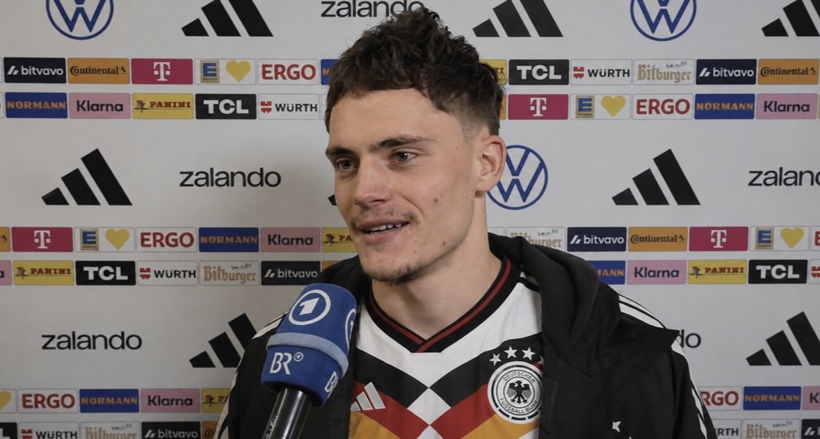 AnfieldPapers's tweet photo. Florian Wirtz on Yan Diomande potentially joining Liverpool 

“He’s great. It would be a dream to play with a fast winger that runs, it would be different (laughs).” 😂 https://t.co/aZduuYJDjk