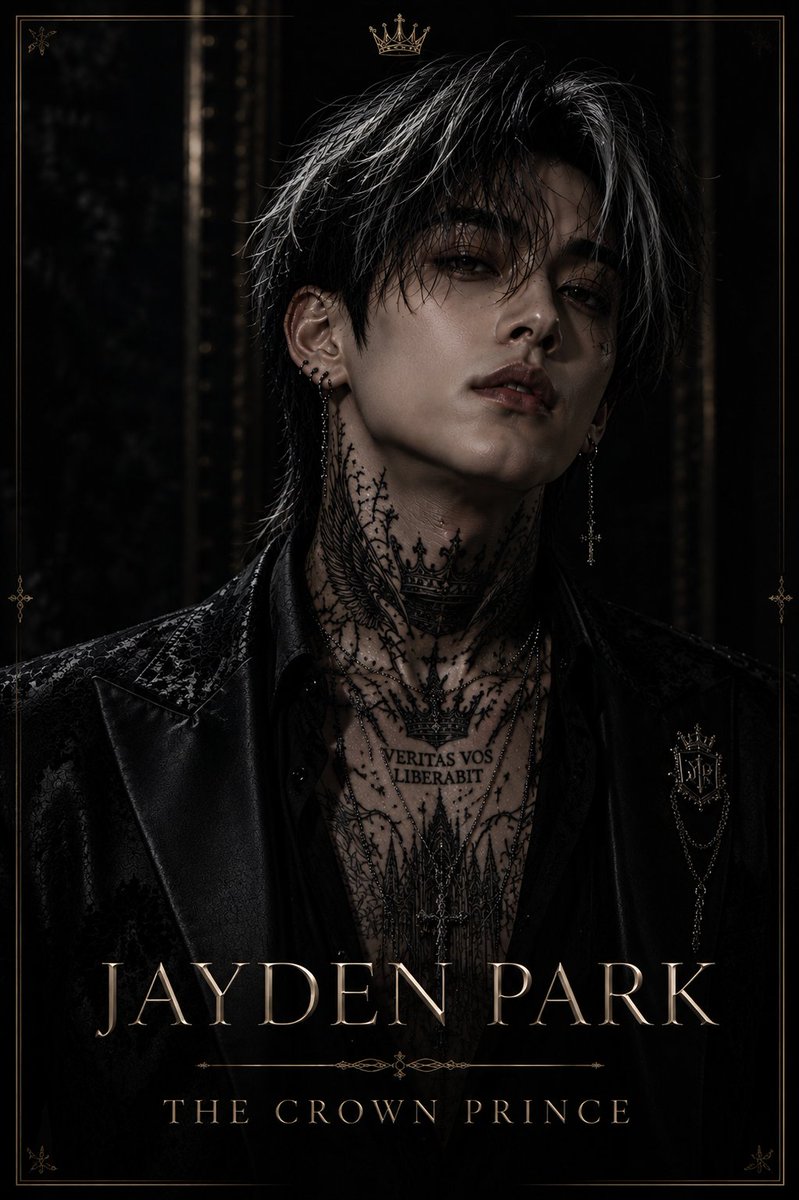 VENGEHQ's tweet photo. JAYDEN PARK
THE CROWN PRINCE 👑

Some crowns aren't worn.
They're carried 🖤

#venge #darkromance https://t.co/wC7e1Hc3DG