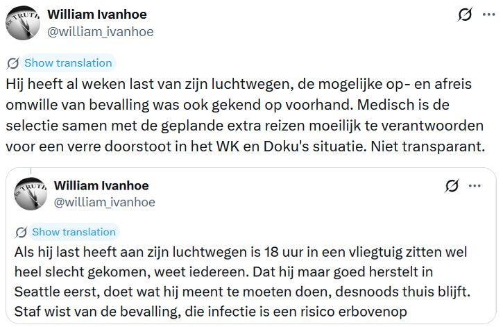william_ivanhoe's tweet photo. @sporza Waren de journalisten niet op de hoogte van deze dubieuze situatie? Moeilijk te geloven. Indien wel, slecht geïnformeerd. Zoals Vandenbempt Doku graag portretteert als belangrijkste pion in mogelijk succes, alleszins niet het gehele verhaal in ogenschouw genomen. https://t.co/uJRmFCrGcL